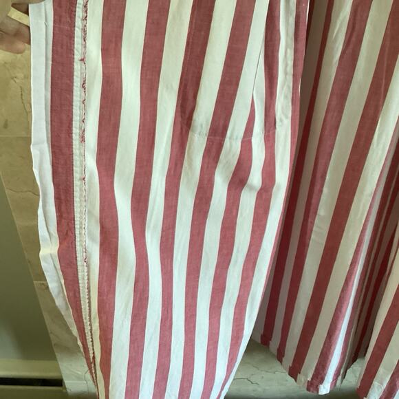 Savile Row Vintage Stripe Cotton Robe 80s Chambray Resortwear Lounge Unisex OS - Picture 5 of 8